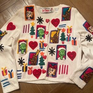 Vintage Michael Simon Grinch Cardigan